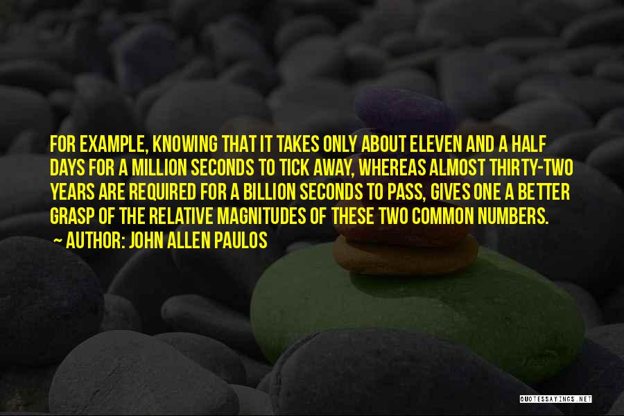 Best Pass Away Quotes By John Allen Paulos
