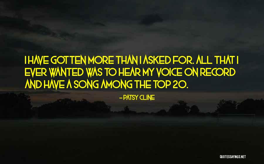 Best Patsy Cline Quotes By Patsy Cline