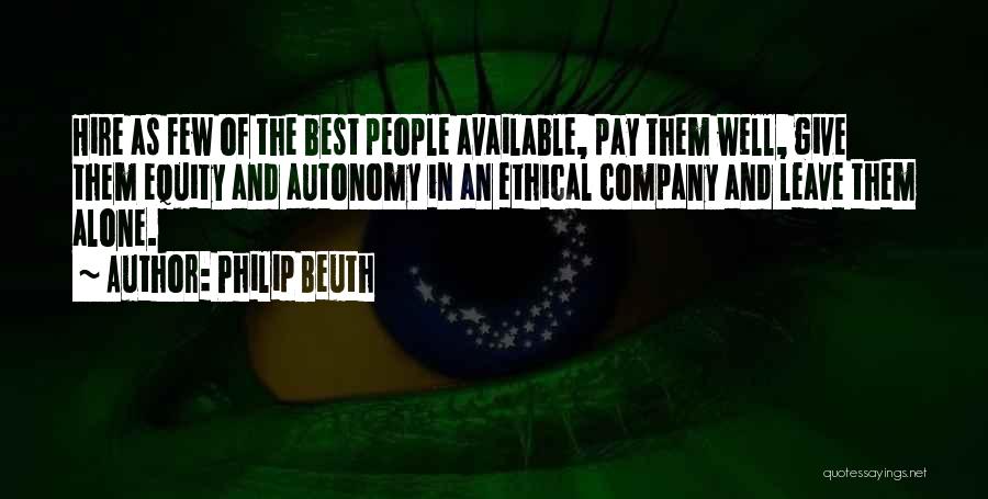 Best Pay Quotes By Philip Beuth