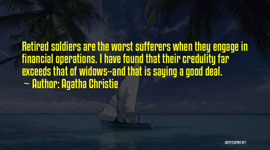 Best Pension Quotes By Agatha Christie