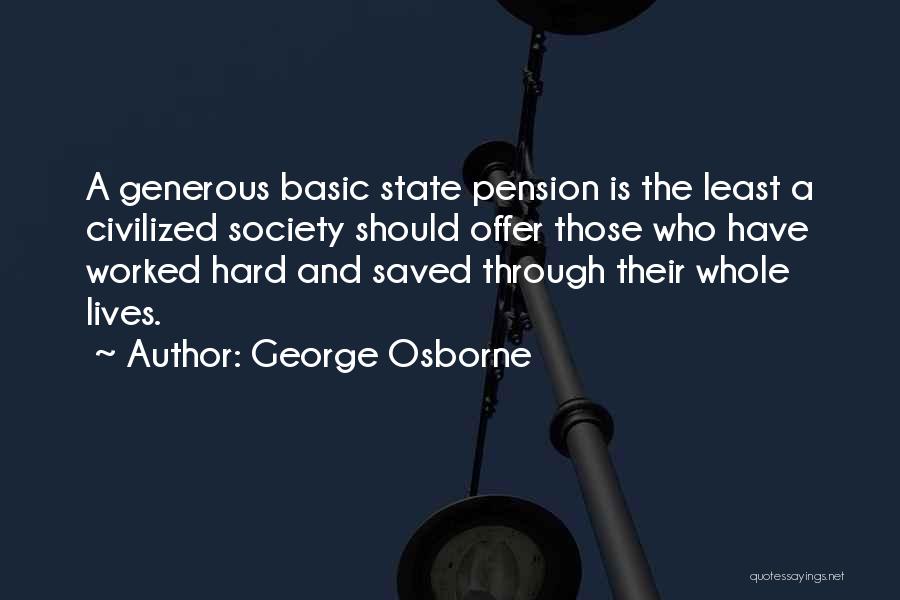 Best Pension Quotes By George Osborne