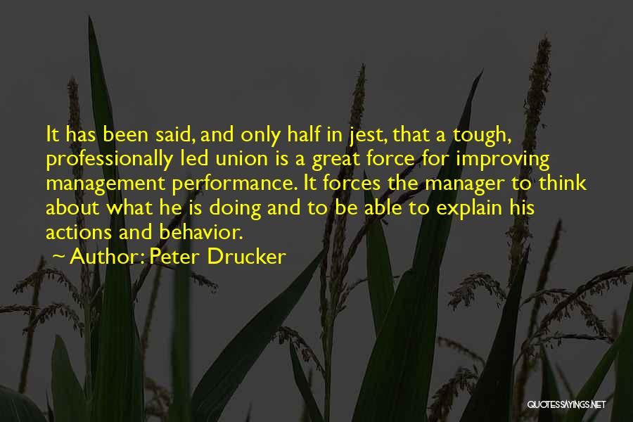 Best Performance Management Quotes By Peter Drucker