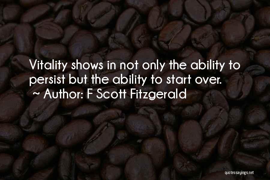 Best Persist Quotes By F Scott Fitzgerald