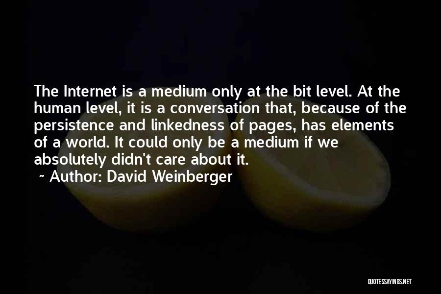 Best Persistence Quotes By David Weinberger