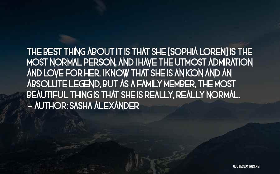 Best Person I Know Quotes By Sasha Alexander