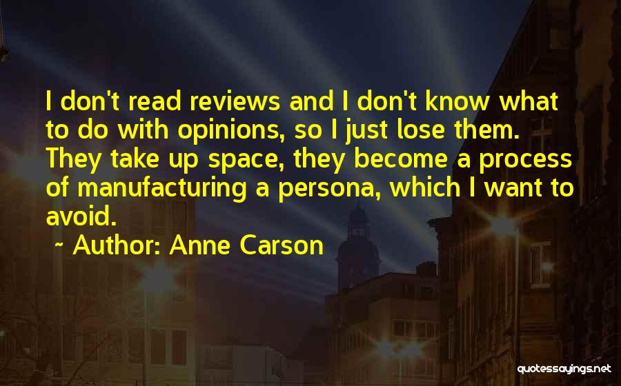 Best Persona Quotes By Anne Carson