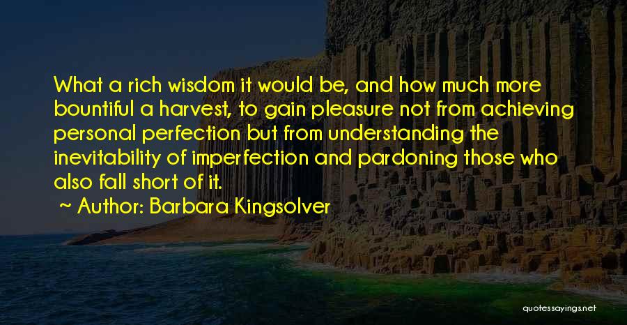 Best Personal Short Quotes By Barbara Kingsolver
