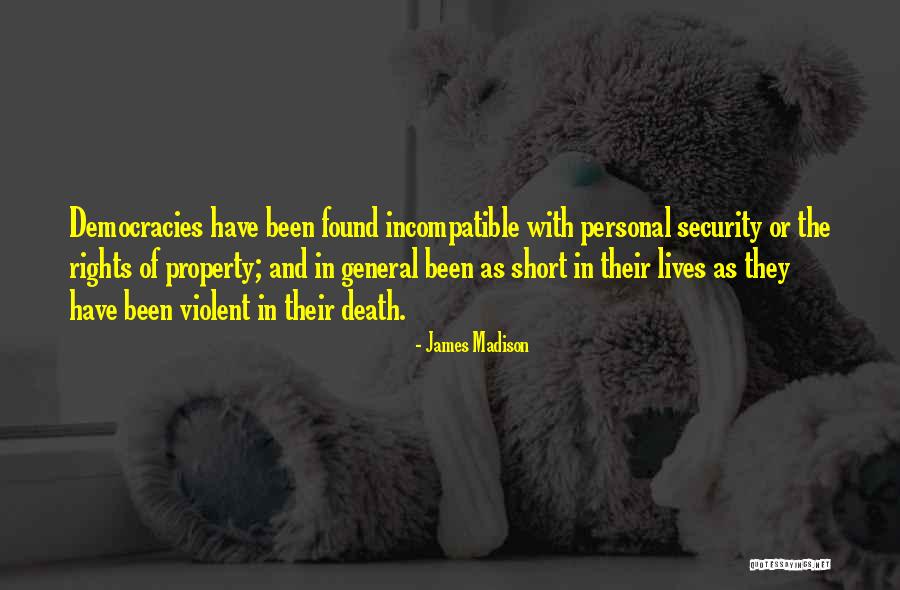 Best Personal Short Quotes By James Madison