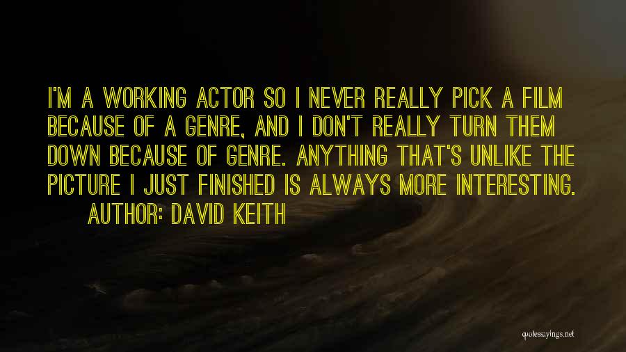 Best Pick Me Up Quotes By David Keith
