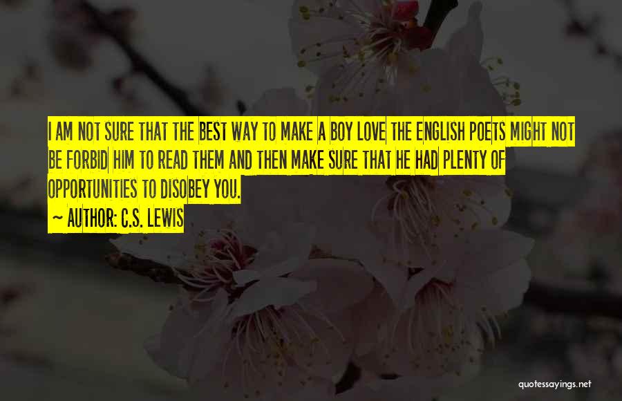 Best Poets Love Quotes By C.S. Lewis