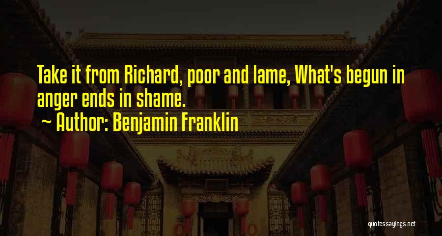 Best Poor Richard Quotes By Benjamin Franklin