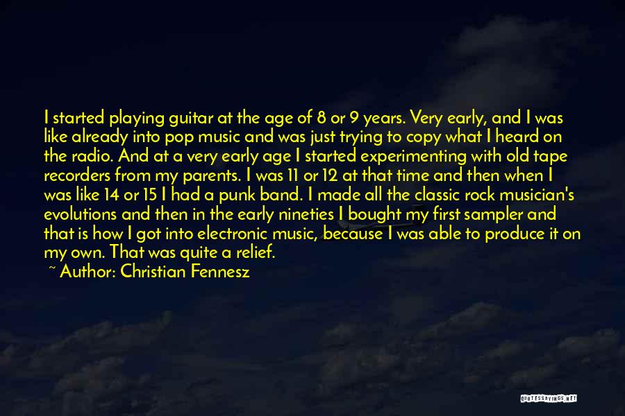 Best Pop Punk Quotes By Christian Fennesz
