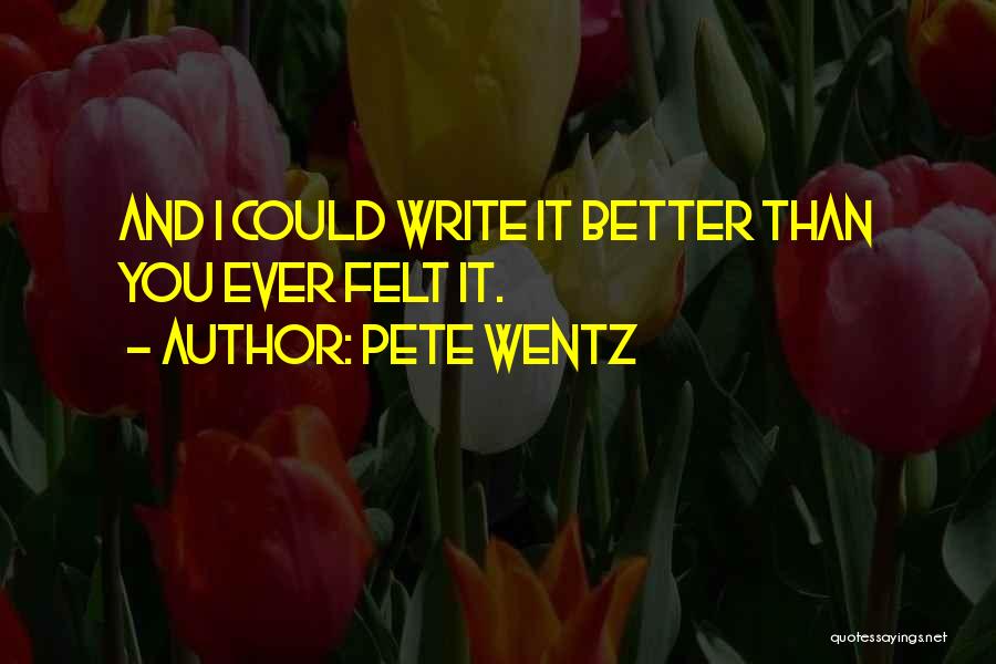 Best Pop Songs Quotes By Pete Wentz
