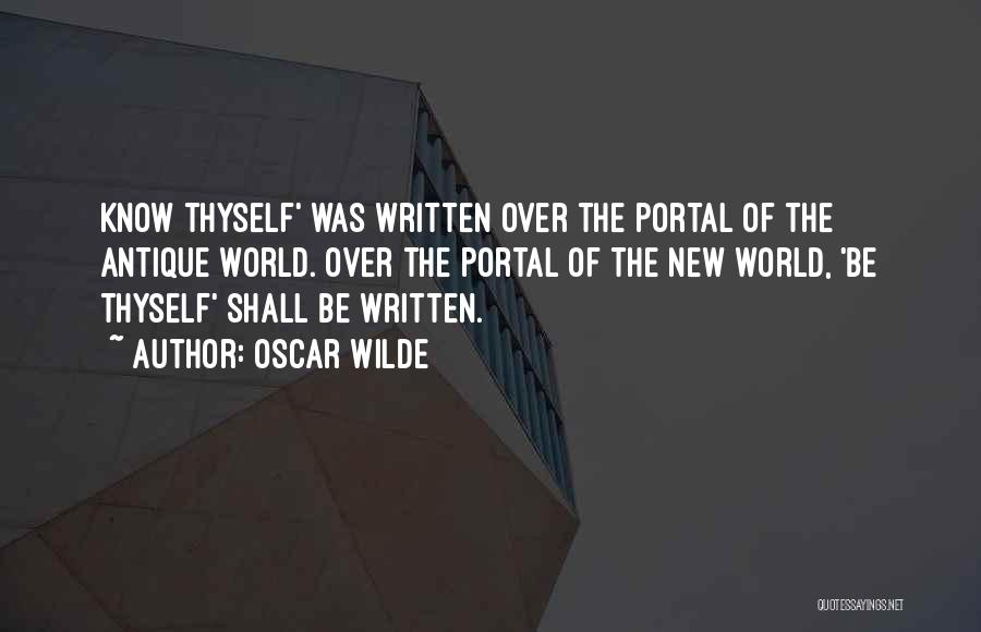 Best Portal Quotes By Oscar Wilde