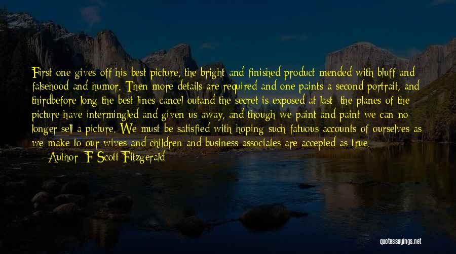 Best Portrait Quotes By F Scott Fitzgerald