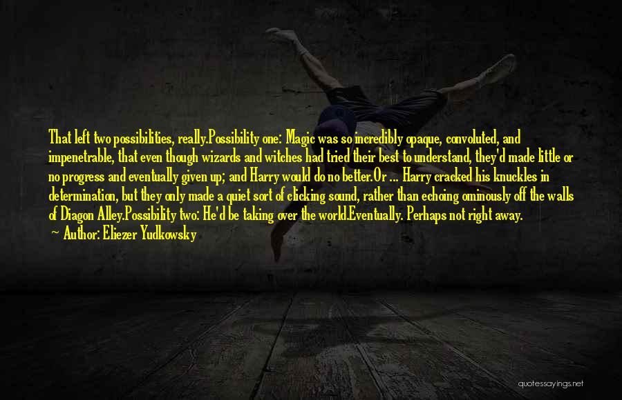 Best Possibilities Quotes By Eliezer Yudkowsky