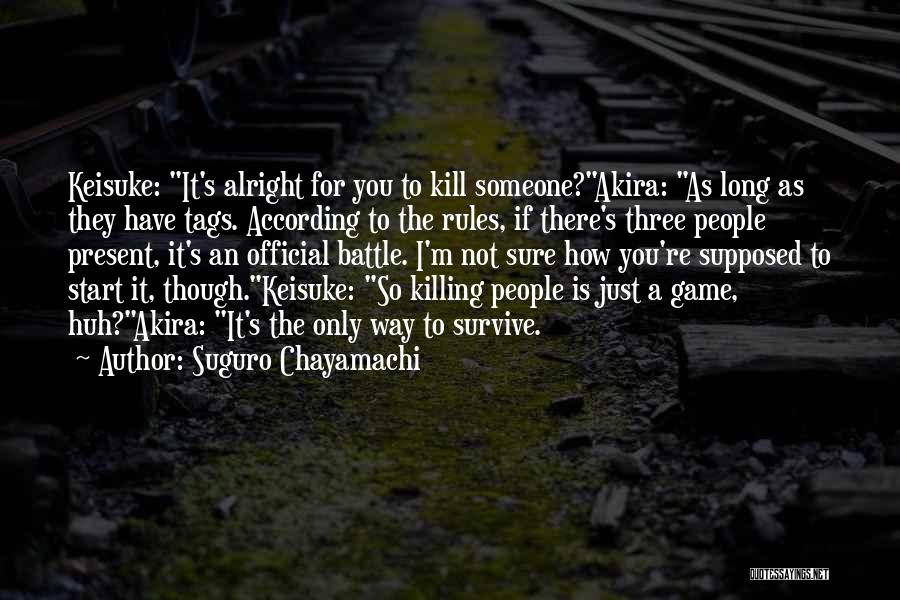 Best Post Game Quotes By Suguro Chayamachi