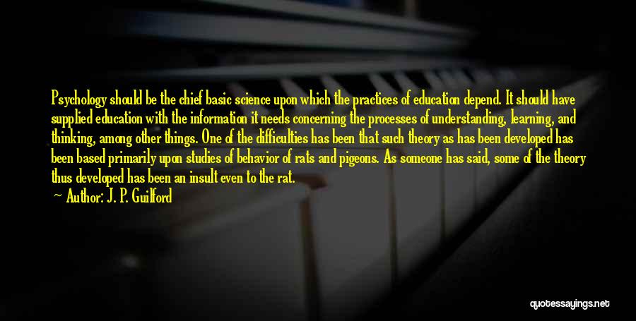 Best Practices In Education Quotes By J. P. Guilford