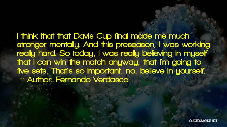 Best Preseason Quotes By Fernando Verdasco