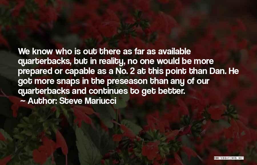Best Preseason Quotes By Steve Mariucci