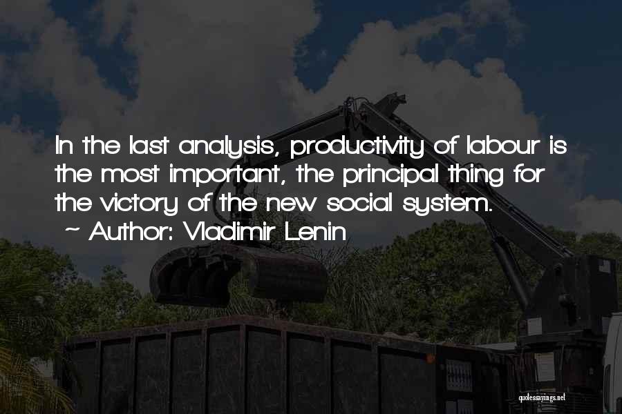 Best Principal Quotes By Vladimir Lenin