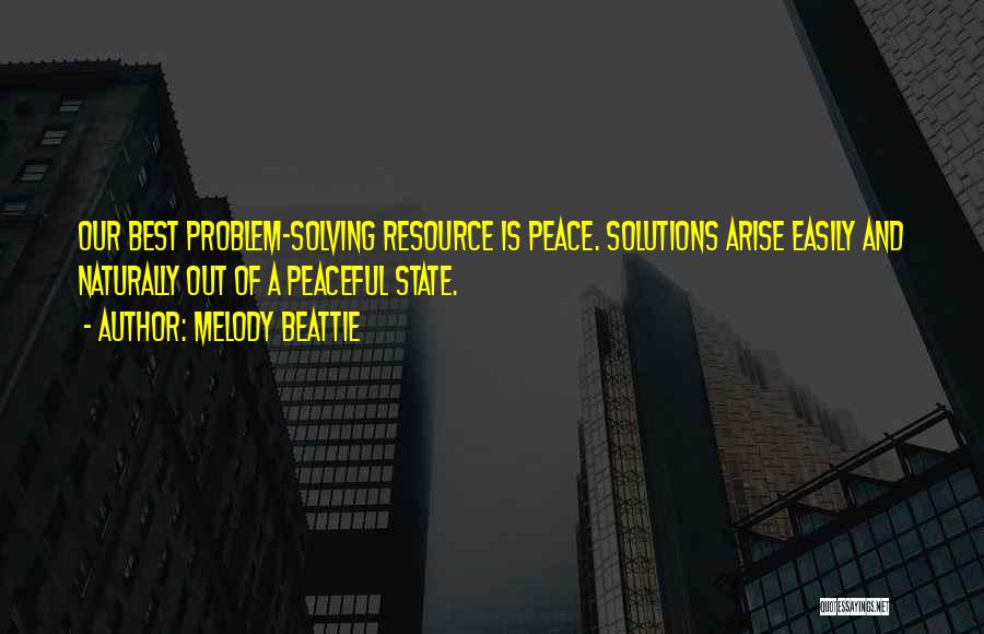 Best Problem Solving Quotes By Melody Beattie