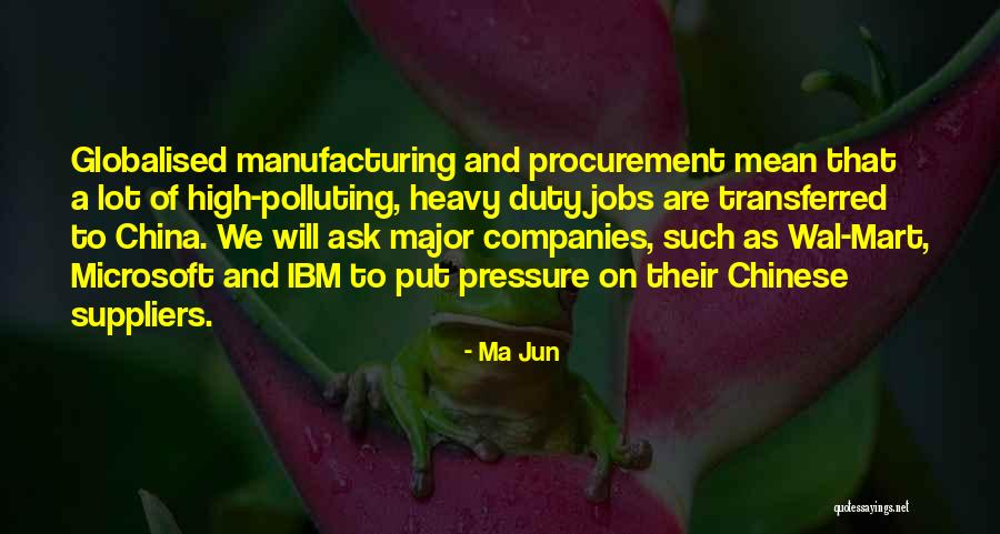 Best Procurement Quotes By Ma Jun