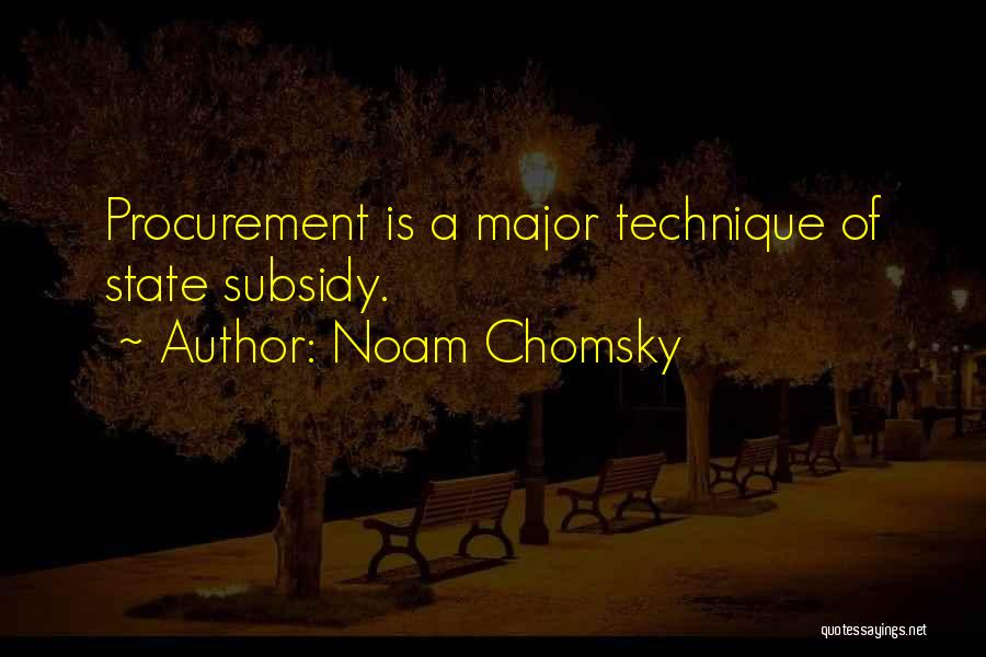 Best Procurement Quotes By Noam Chomsky