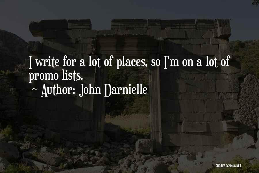 Best Promo Quotes By John Darnielle