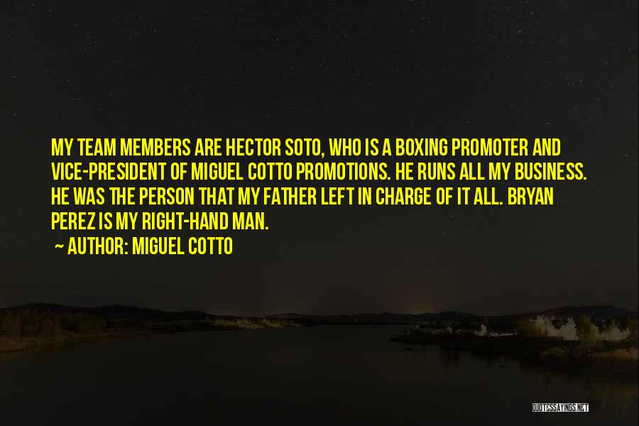 Best Promotions Quotes By Miguel Cotto