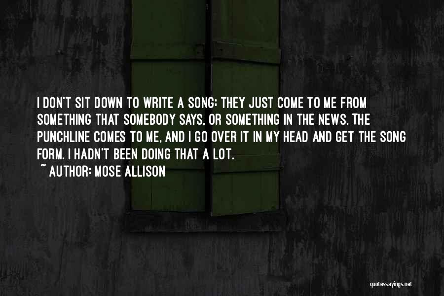 Best Punchline Quotes By Mose Allison