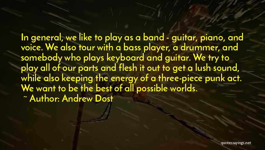 Best Punk Band Quotes By Andrew Dost