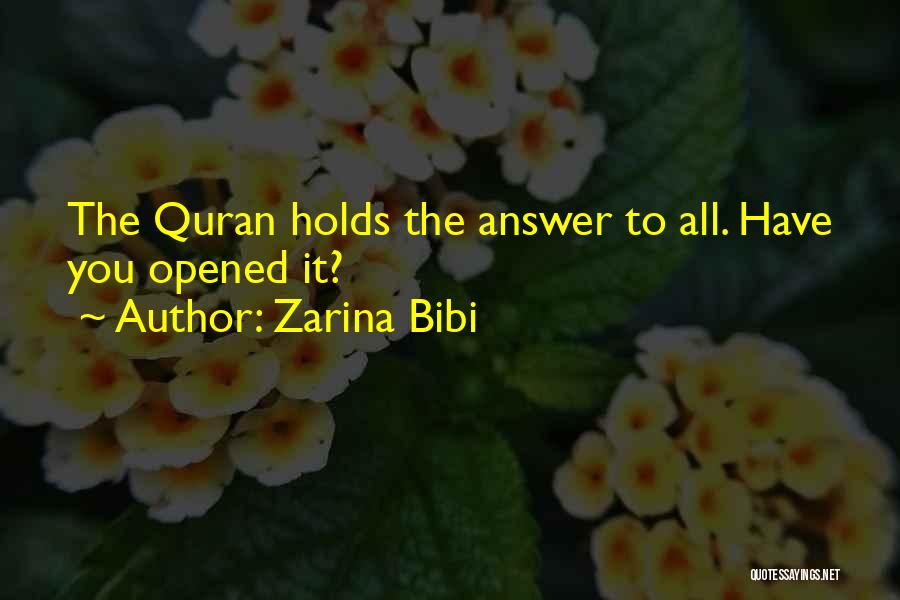 Best Quran Quotes By Zarina Bibi