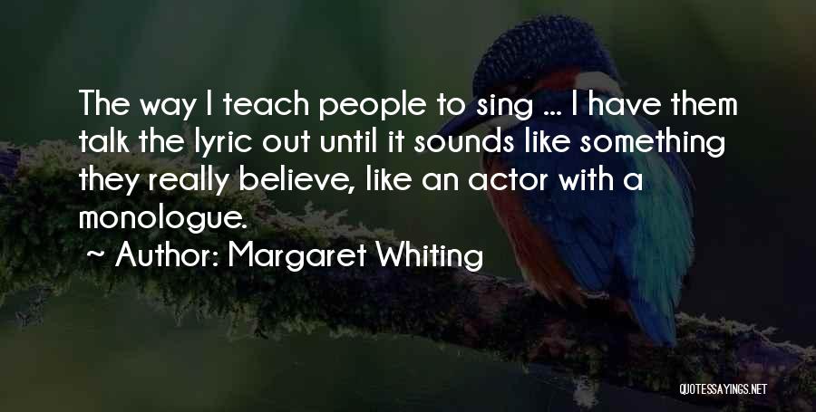 Best R&b Lyric Quotes By Margaret Whiting