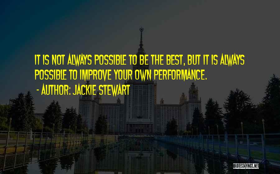Best Race Car Quotes By Jackie Stewart