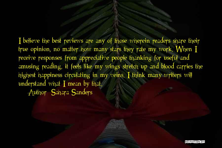 Best Readers Quotes By Sahara Sanders