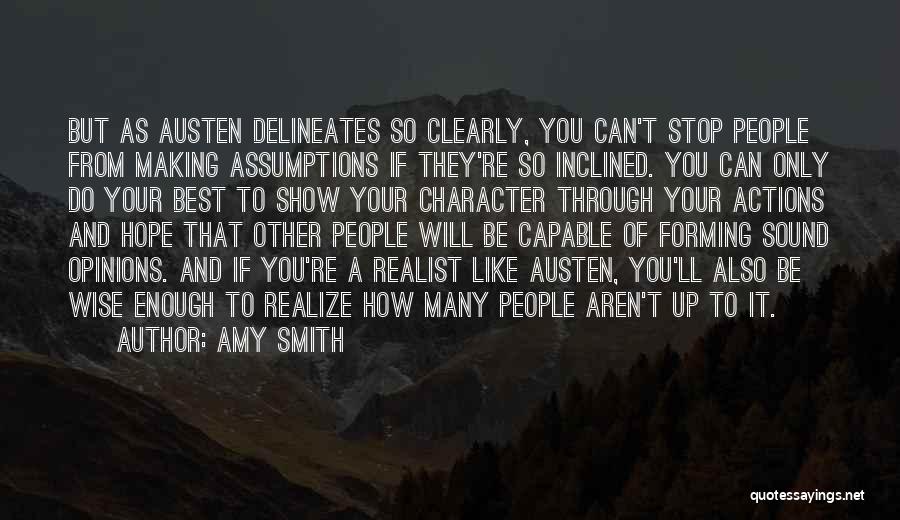 Best Realist Quotes By Amy Smith