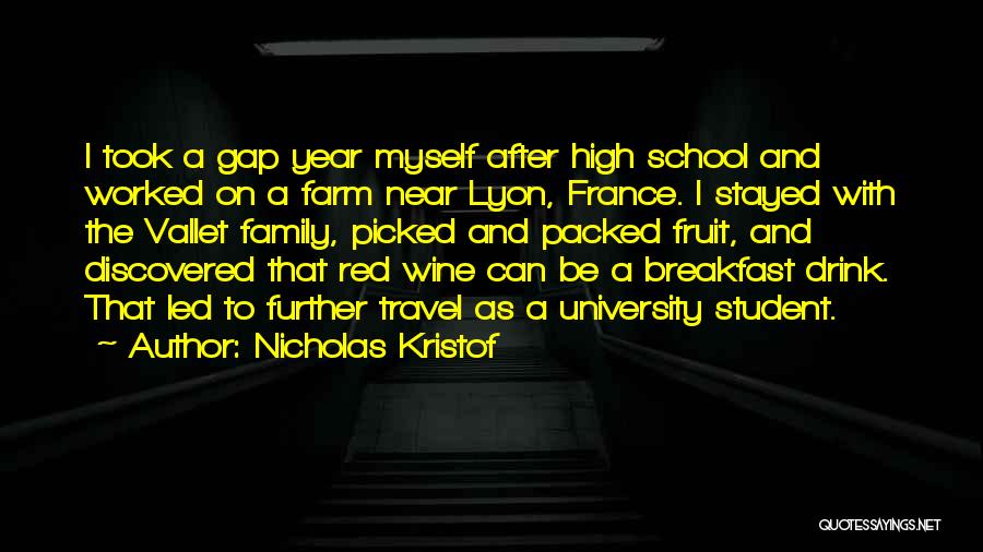 Best Red Wine Quotes By Nicholas Kristof