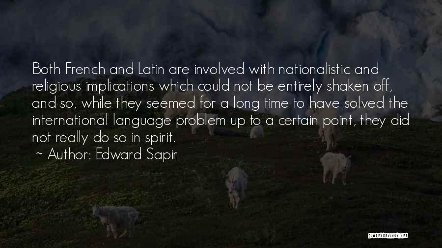 Best Religious Latin Quotes By Edward Sapir