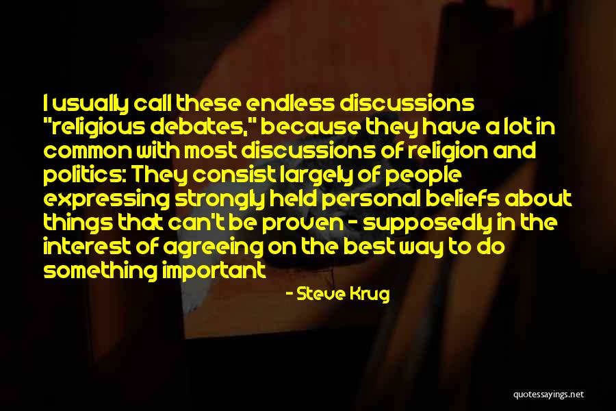 Best Religious Quotes By Steve Krug