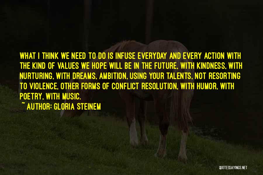 Best Resolution Quotes By Gloria Steinem