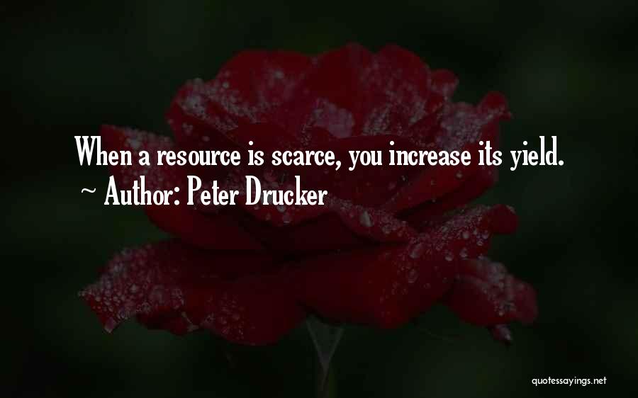 Best Resource Quotes By Peter Drucker