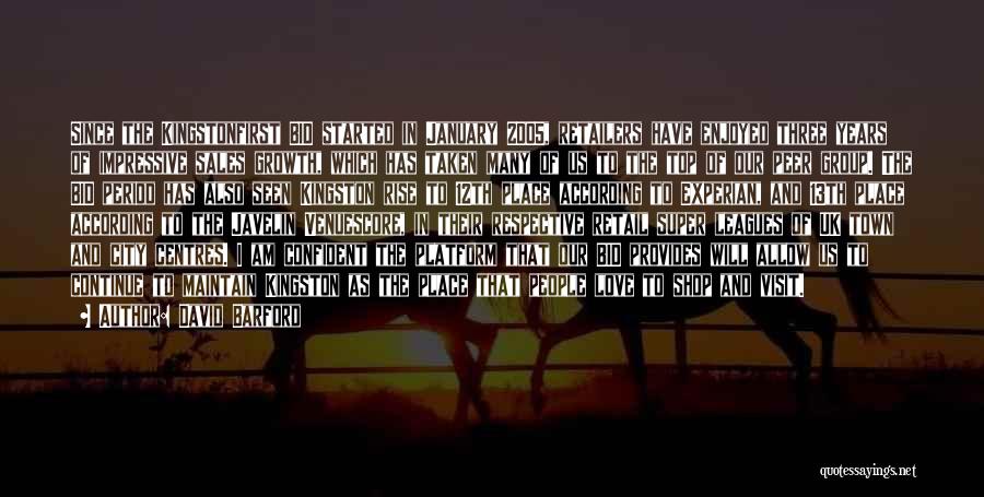 Best Retail Sales Quotes By David Barford