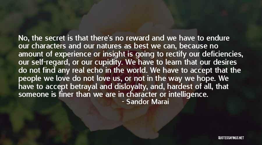 Best Reward Quotes By Sandor Marai Best Reward Quotes By Sandor Marai