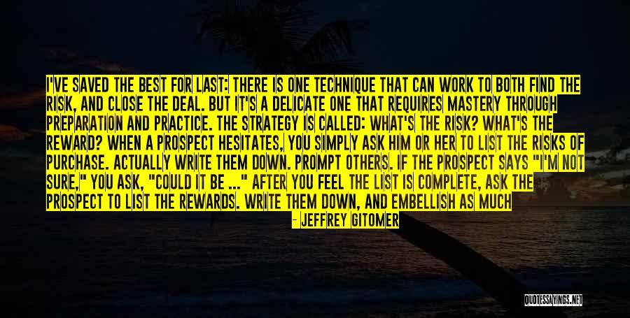 Best Rewards Quotes By Jeffrey Gitomer Best Rewards Quotes By Jeffrey Gitomer