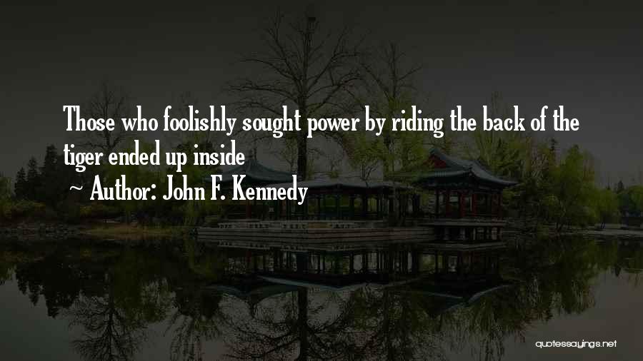 Best Riding Quotes By John F. Kennedy