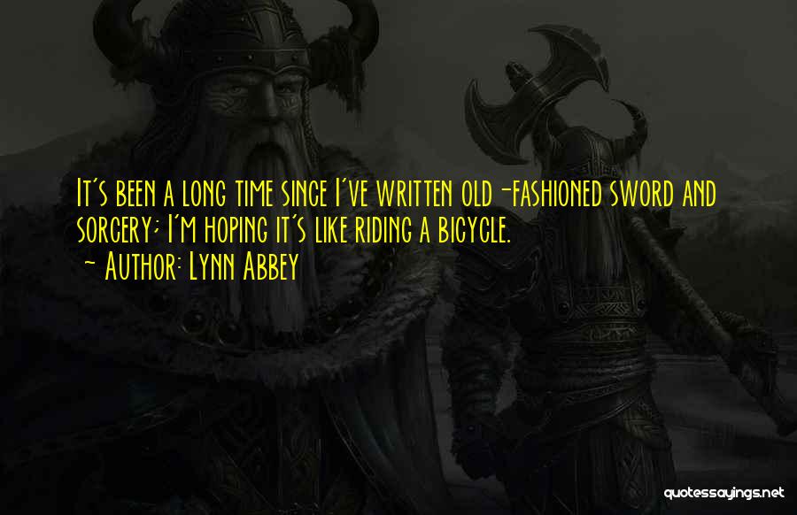 Best Riding Quotes By Lynn Abbey