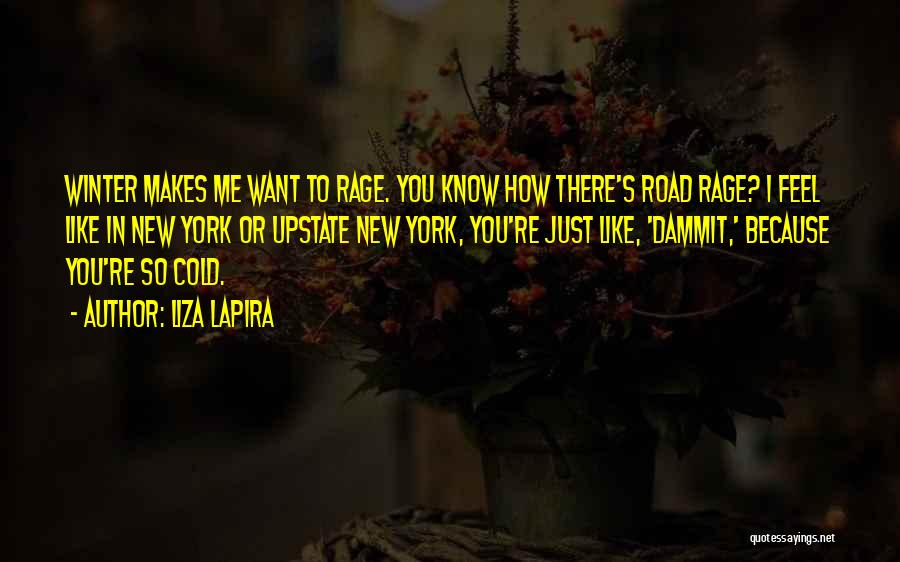 Best Road Rage Quotes By Liza Lapira