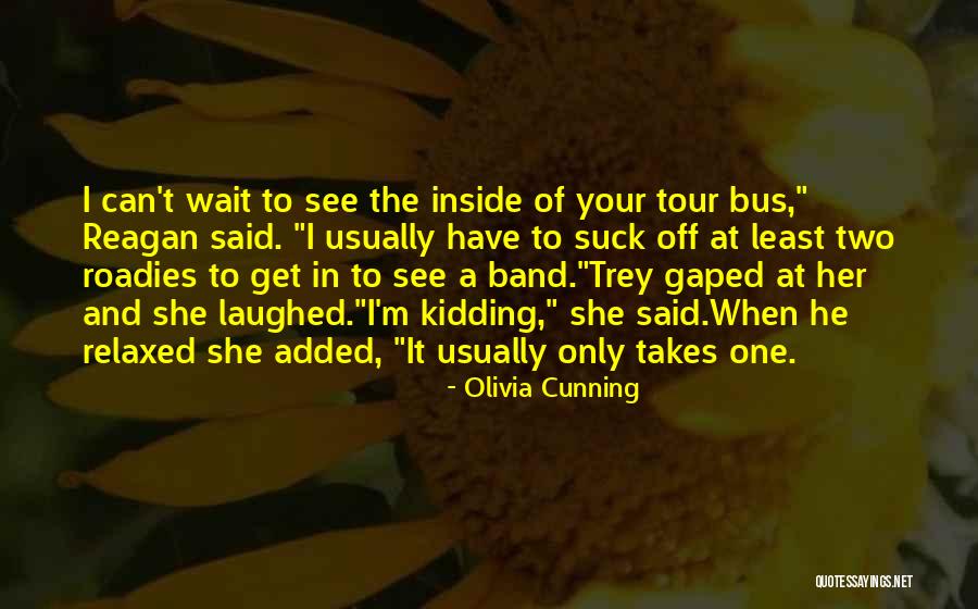 Best Roadies Quotes By Olivia Cunning