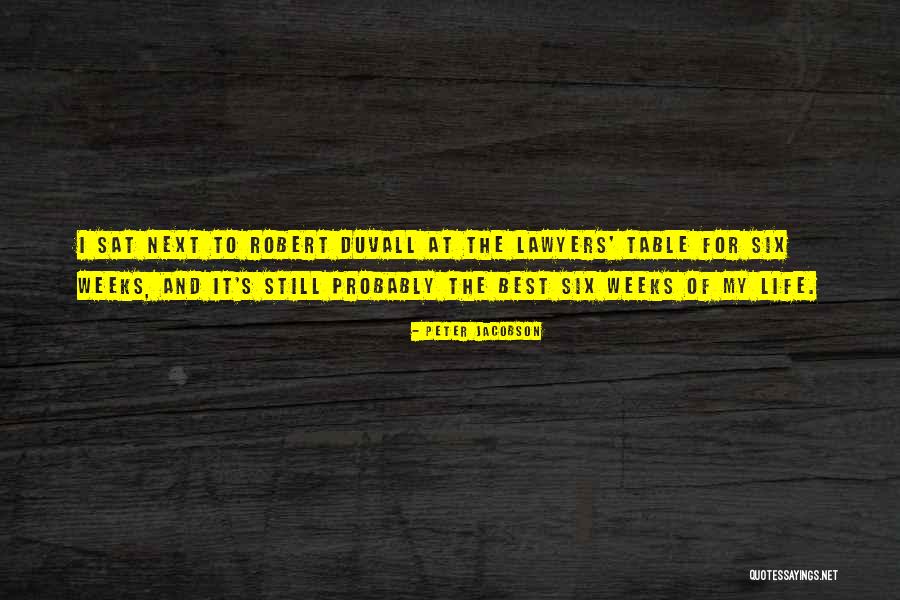 Best Robert Duvall Quotes By Peter Jacobson Best Robert Duvall Quotes By Peter Jacobson